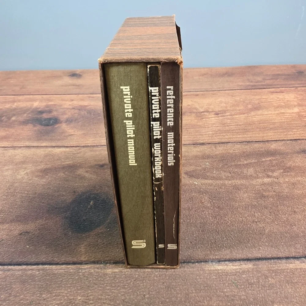 Sanderson Private Pilot Basic Kit Adult OS Brown Good Vintage Aviation Manuals
